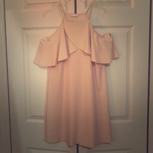 Zara cold shoulder dress